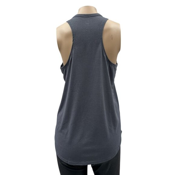 Title Nine Racerback Tank Top Sleeveless Relaxed Fit  Charcoal Gray Womens M - Picture 2 of 10